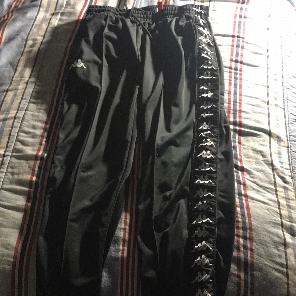 Size Large Black Kappa Joggers